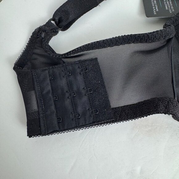 Bali NEW 38C Satin Tracings Underwire Minimizer Bra Black Unpadded DF3562 - Picture 8 of 10